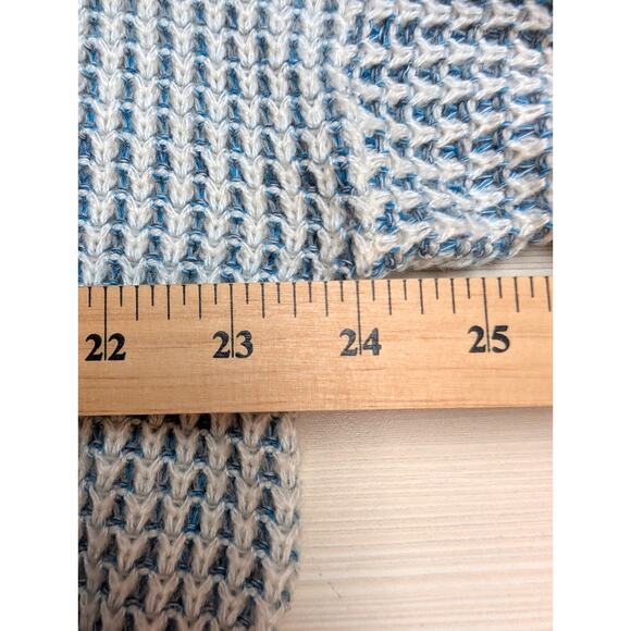 A.N.A Knitted Sweater Womens XL Blue White Cottage Feminine Soft Cozy Relaxed - Picture 4 of 6